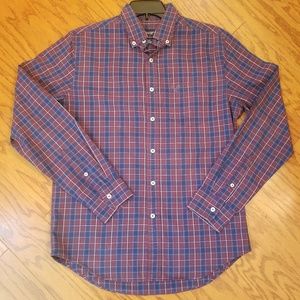 S American Eagle mens plaid button up shirt